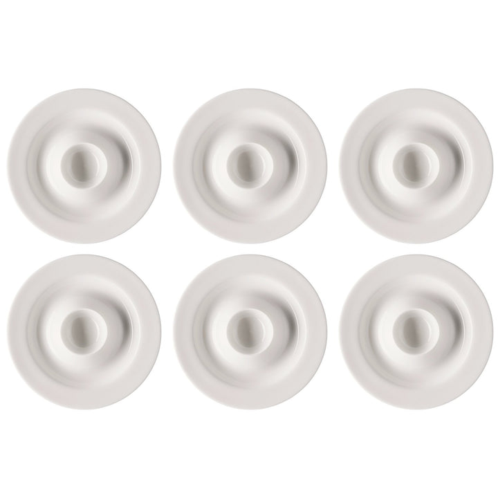 Rosenthal Jade Weiss Eierbecher-Set 6tlg.