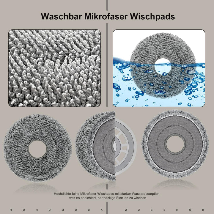 Zubehör Ersatzteile für Roborock Saros 10R / Qrevo CurvX Saugroboter, 1 Dual-Rollbürste 4 Filter 6 S