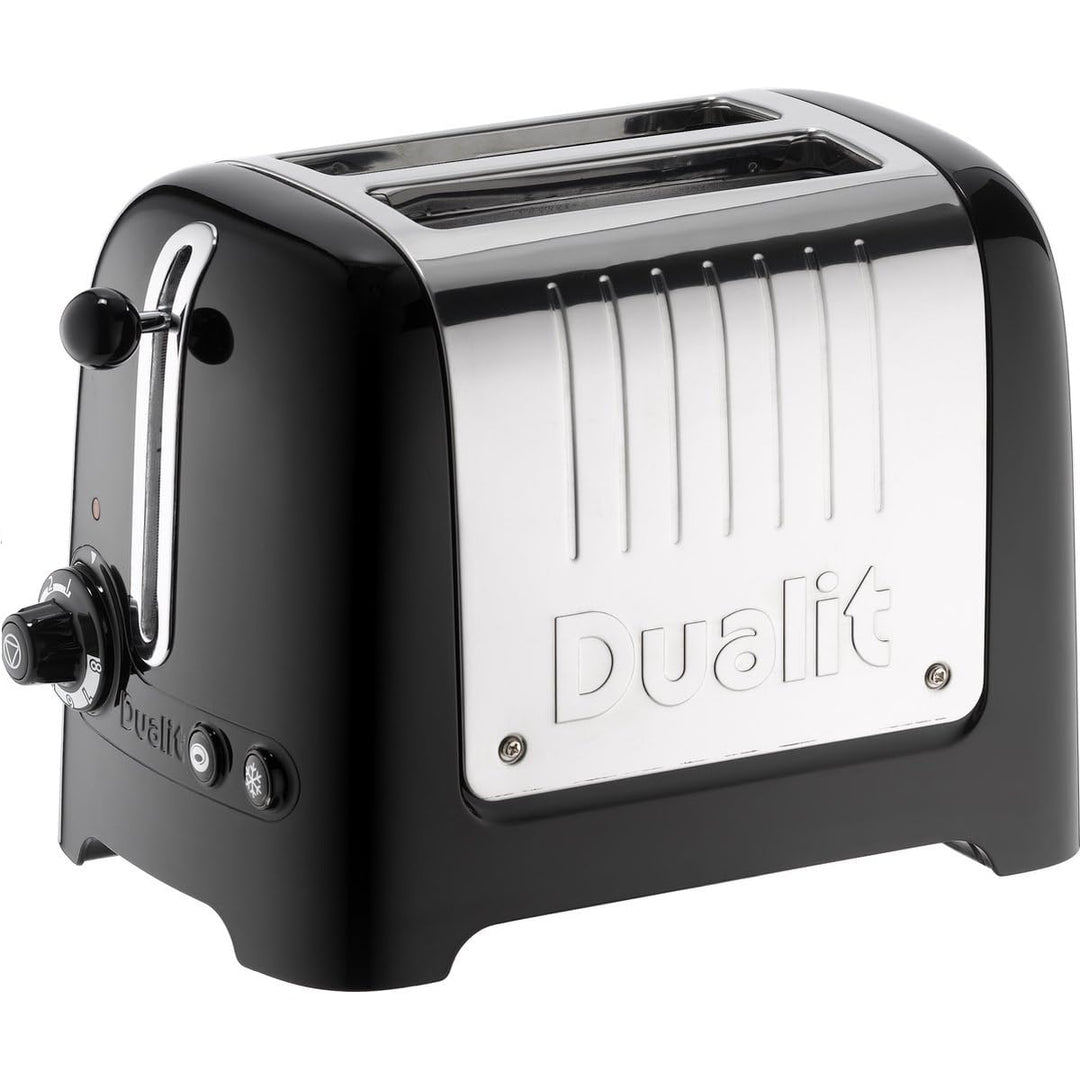 Dualit Lite 2 Scheiben Toaster - 1,1kW Toastet 60 Scheiben Toast Pro Stunde - Poliert mit Rand in Sc