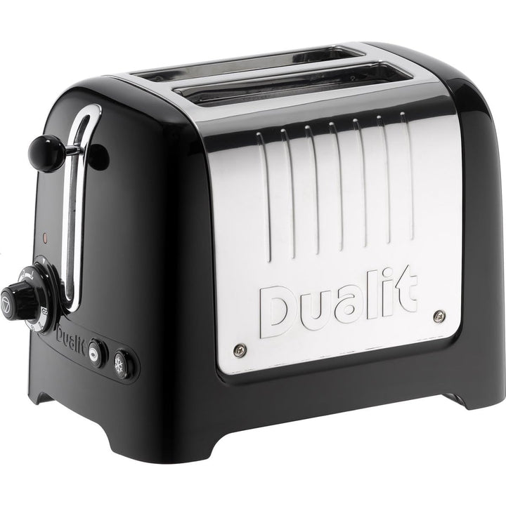 Dualit Lite 2 Scheiben Toaster - 1,1kW Toastet 60 Scheiben Toast Pro Stunde - Poliert mit Rand in Sc