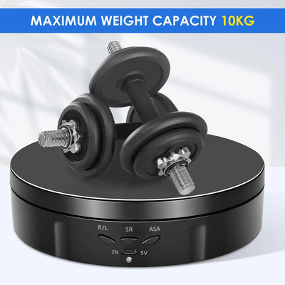 Drehteller Elektrisch, VAYOTOY 360 Grad Drehscheibe Elektrisch 6 Zoll/14,6 cm 10 kg Kleiner Elektris