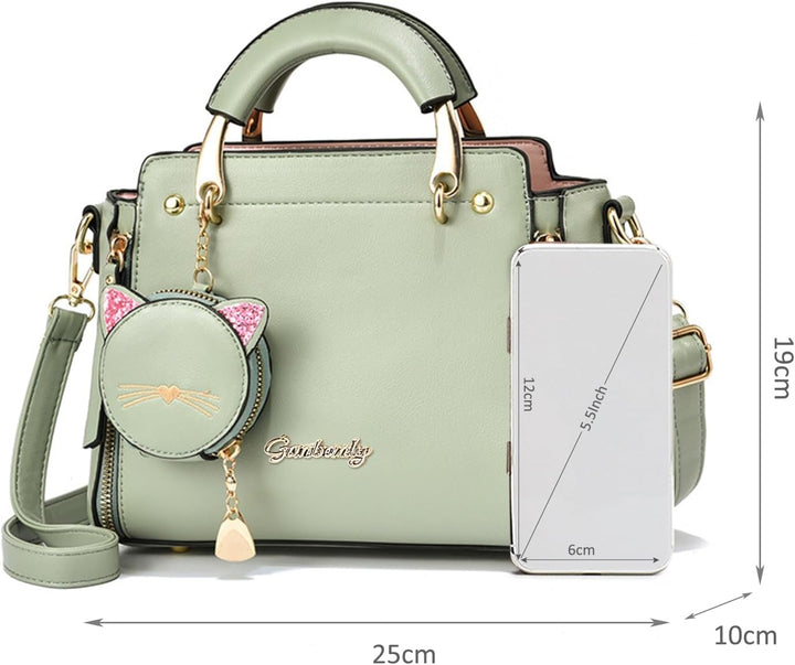 NICOLE & DORIS Frauen Umhängetasche Klein Tasche Mode Handtaschen Damen Kuriertaschen Handytasche Mä