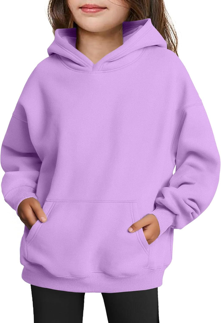 Arshiner Mädchen Kapuzenpullover Warm Fleece Kinder Hoodie Winter Pullover mit Tasche Sweatshirt für