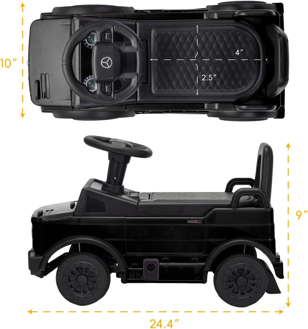 TCARAIWEN Kinder Rutschauto Mercedes-Benz Unimog Lizenz, Fuss-zu-Boden Rutscher für Kleinkinder 1-2