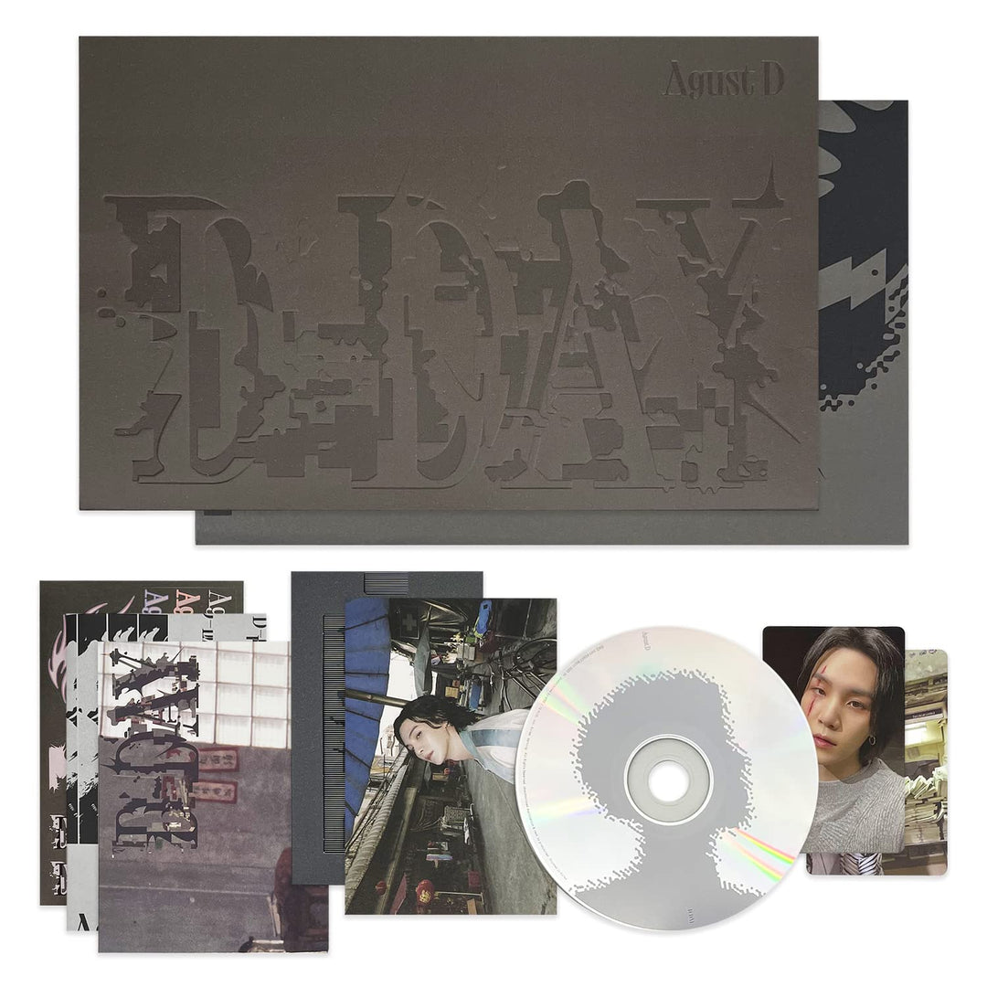 Agust D(SUGA) of BTS - [D - DAY] (VERSION 02) Photo Book + Lyric Book + CD + Post Card + Poster + Ph