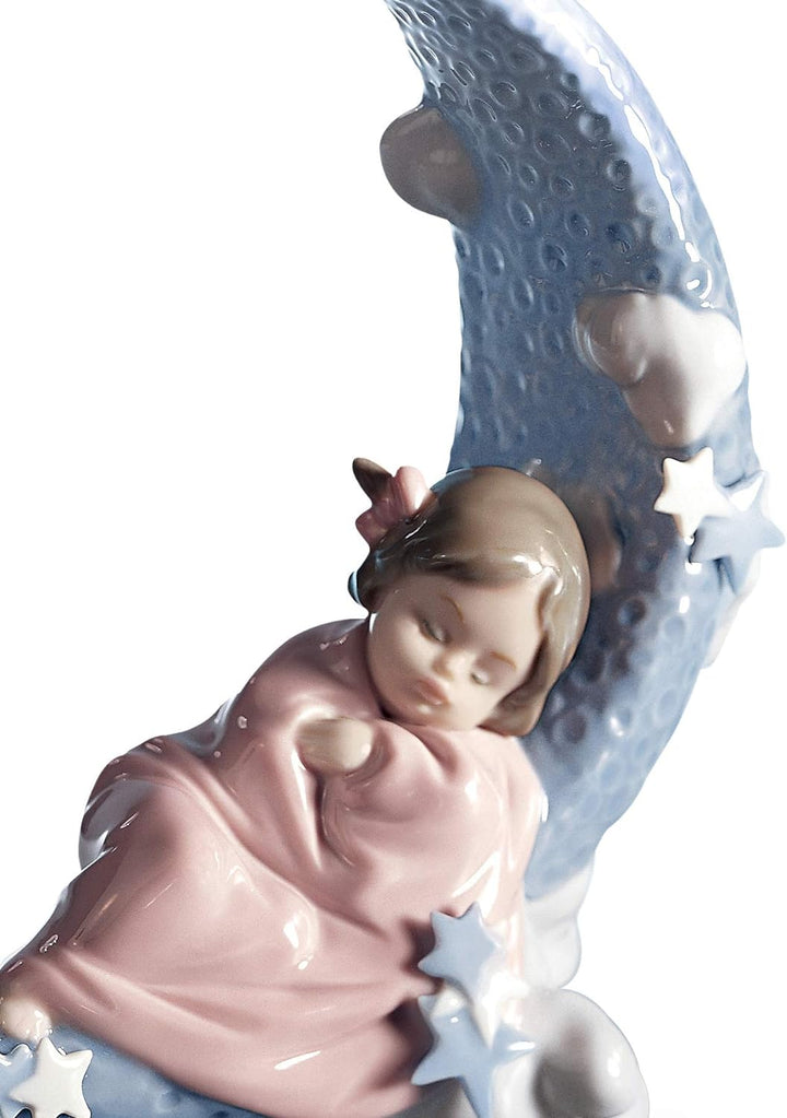 LLADRÓ Mädchen-Figur Nächtliche Träume. Mädchen. Porzellan.