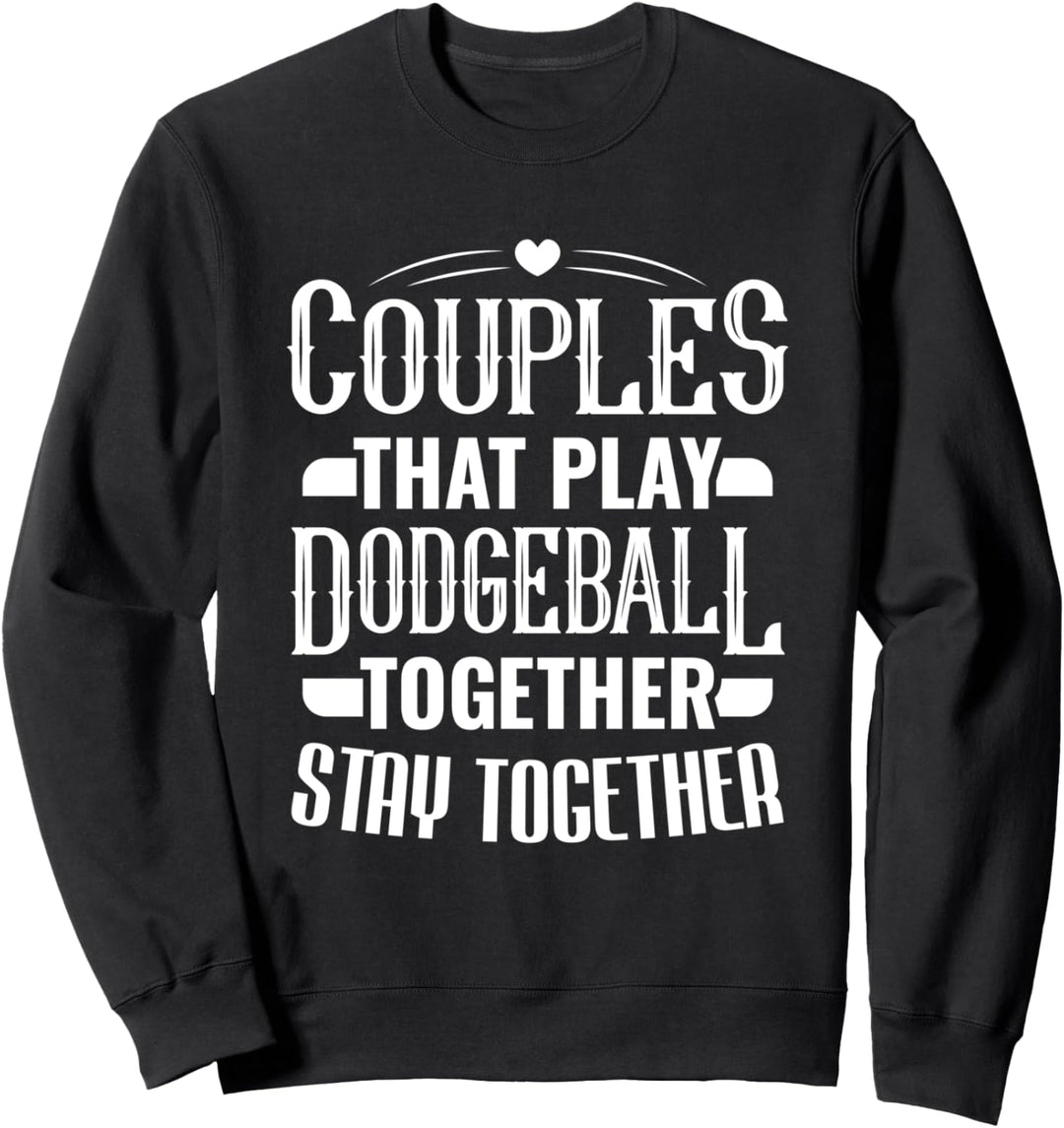 Dodgeball Spielerpaare, die zusammen Dodgeball spielen Sweatshirt