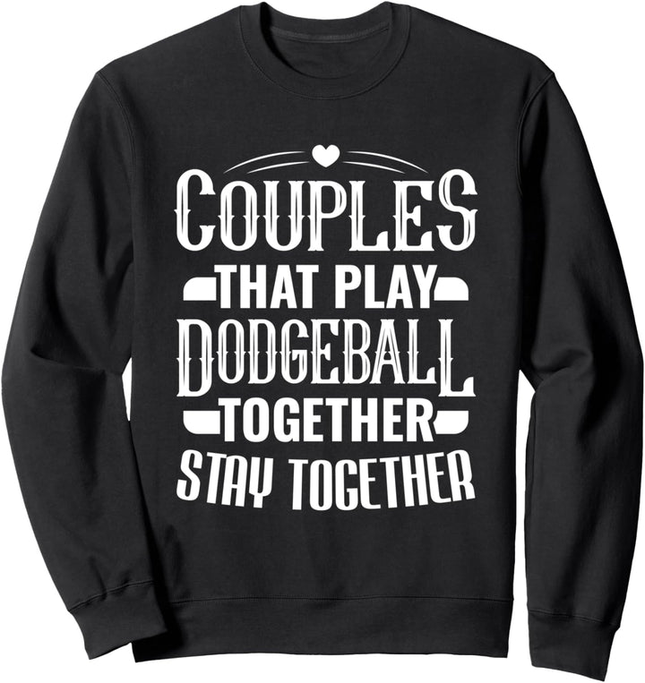 Dodgeball Spielerpaare, die zusammen Dodgeball spielen Sweatshirt