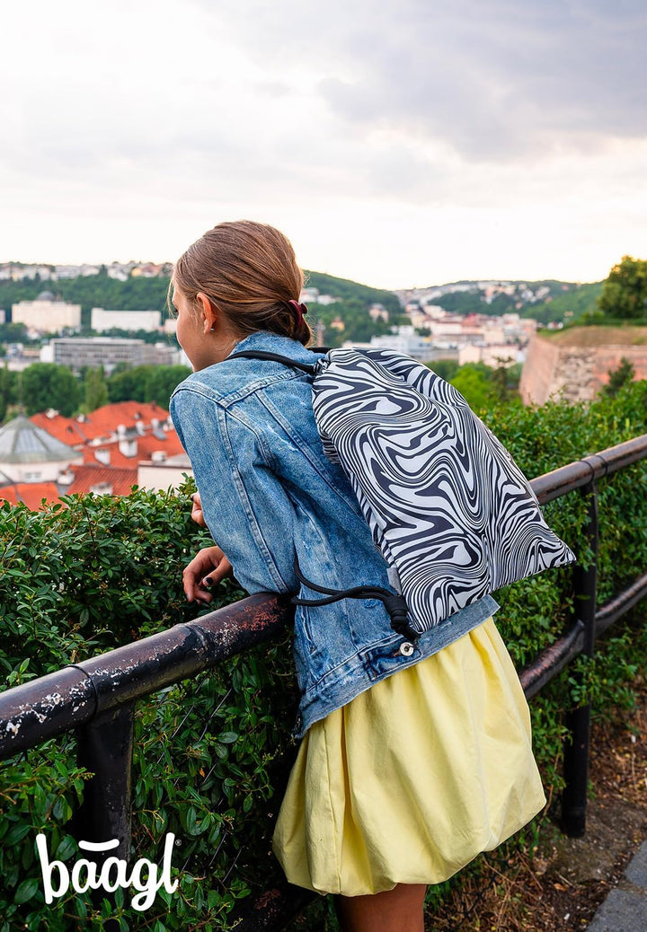 Baagl Schulrucksack Set Mädchen 3 Teilig, Schultasche für Grundschule Volksschule, Grundschule Ranze