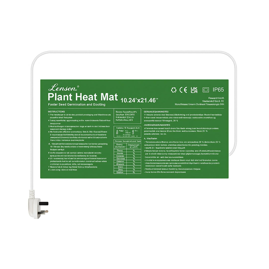 Heizmatte, wasserdicht, für Gewächshaus, 20 W, Heizmatte für Setzlinge und grosse Pflanzen, 26 × 54,