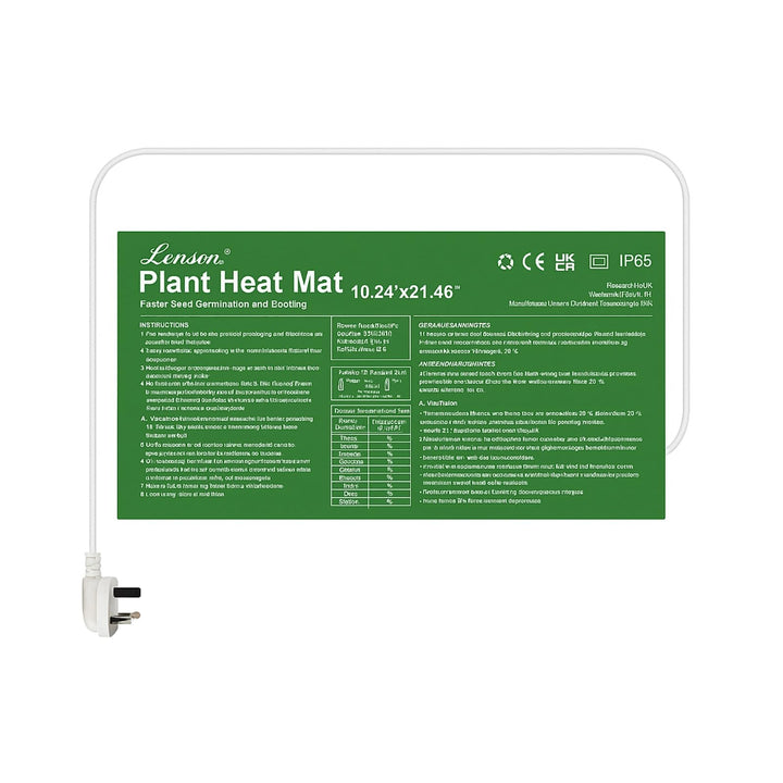 Heizmatte, wasserdicht, für Gewächshaus, 20 W, Heizmatte für Setzlinge und grosse Pflanzen, 26 × 54,