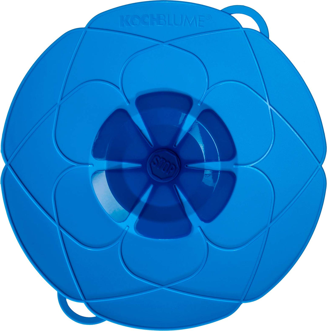 Kochblume - das Original vom Erfinder Armin Harecker L 29 blau | Überkochschutz für Topfgrössen von