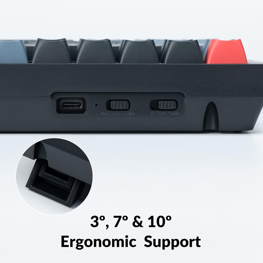 Keychron K4 Pro Custom mechanische Tastatur mit Hot-Swap-fähigem K Pro Brown-Schalter, QMK programmi