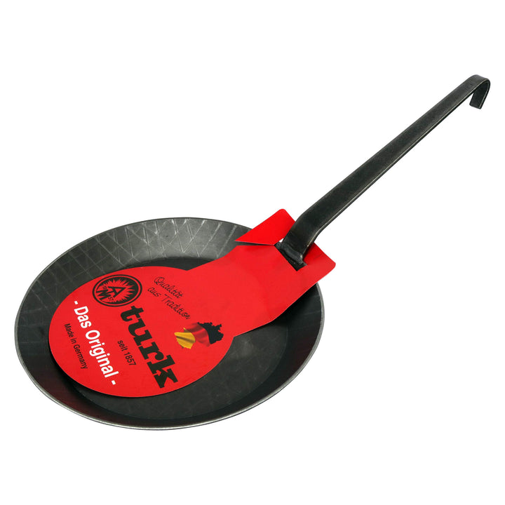 Turk 65220 Eisenpfanne mit geschmiedetem Hakenstiel Griff ist angeschweisst, Durchmesser 20 cm, 20 c