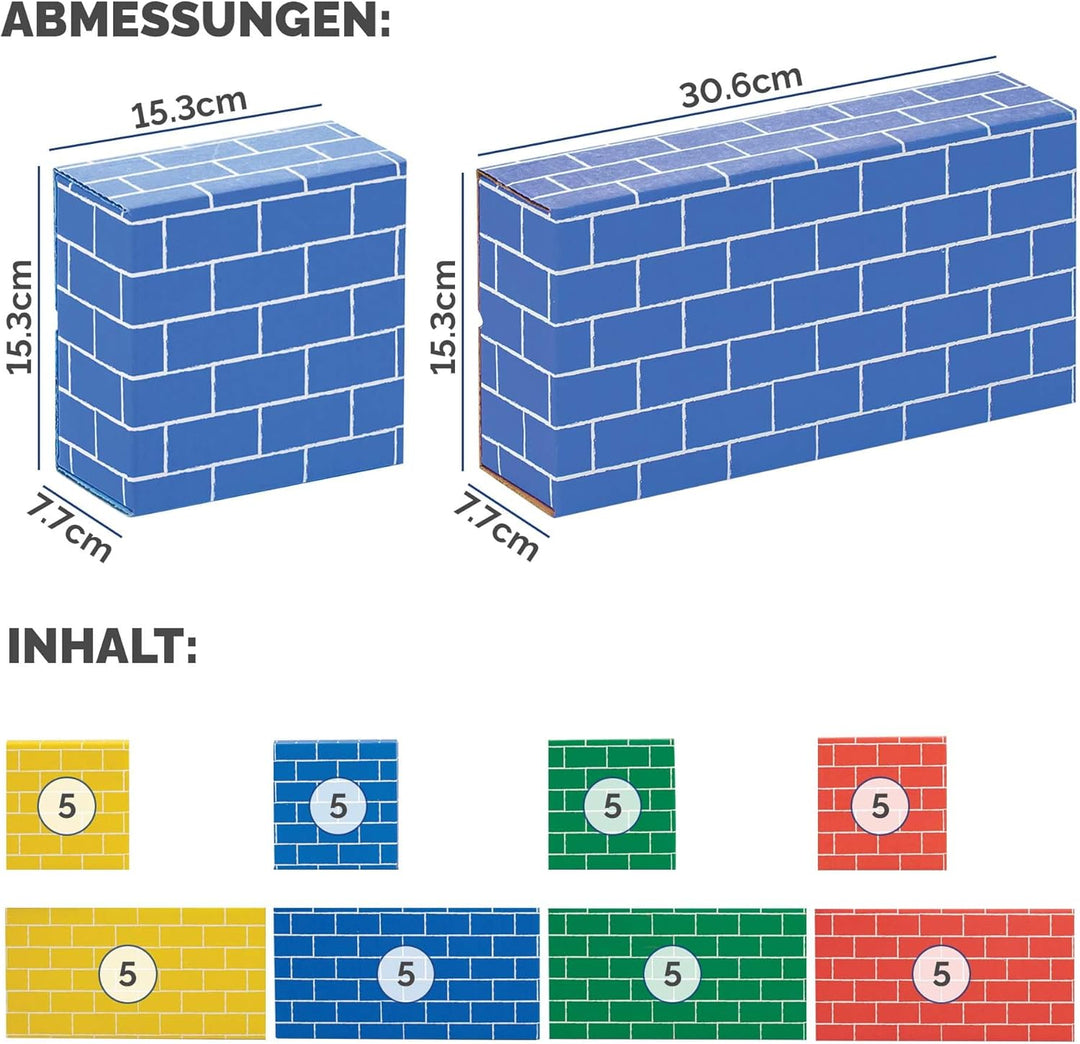 BANKERS BOX at Play Karton-Bausteine für Kinder - 40 Packung grosser & mittlerer stapelbarer Spielst