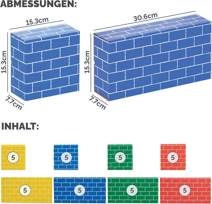BANKERS BOX at Play Karton-Bausteine für Kinder - 40 Packung grosser & mittlerer stapelbarer Spielst
