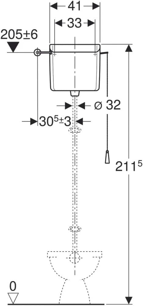 Geberit hochhängender Spülkasten Weiss Sonstige 0701718 1 TRV_102082O, Sonstige 0701718 1 TRV_102082