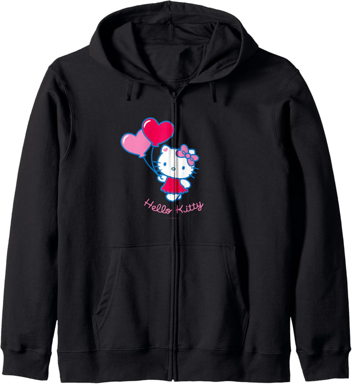 Hello Kitty Luftballons in Herzform Kapuzenjacke