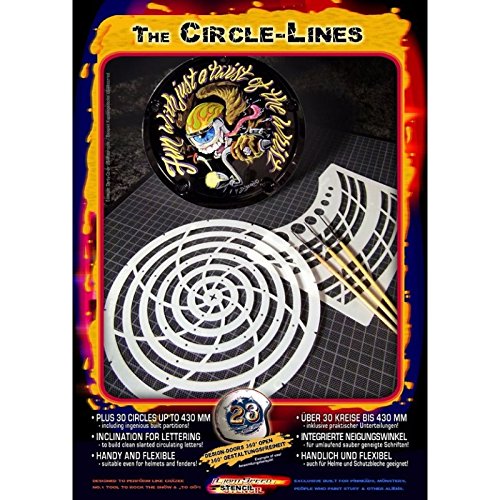 Pinstriping Schablone Circle-Lines 410172 Harder und Steenbeck