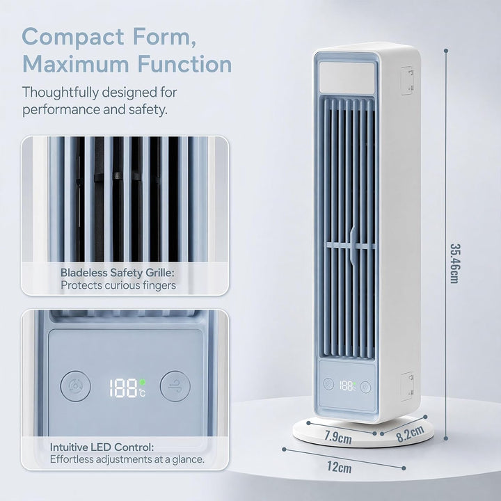 BreezaMax Air Kühlkönig, Airzuma Portable, Polar Breeze–BreezaMax Mini Cooling Ace, Leise &amp; Energiee
