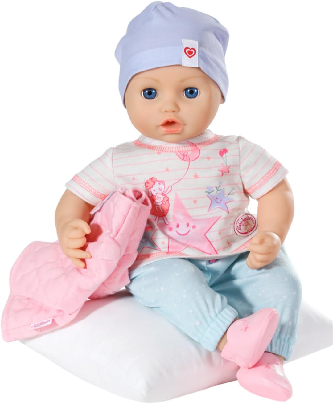Baby Annabell Combi Set mit Strampler, T-Shirt, Hose und Jacke im Aufbewahrungskoffer, für 43 cm Pup