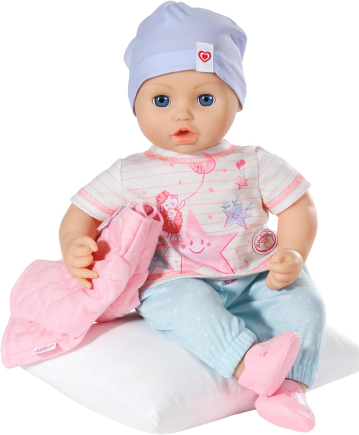Baby Annabell Combi Set mit Strampler, T-Shirt, Hose und Jacke im Aufbewahrungskoffer, für 43 cm Pup