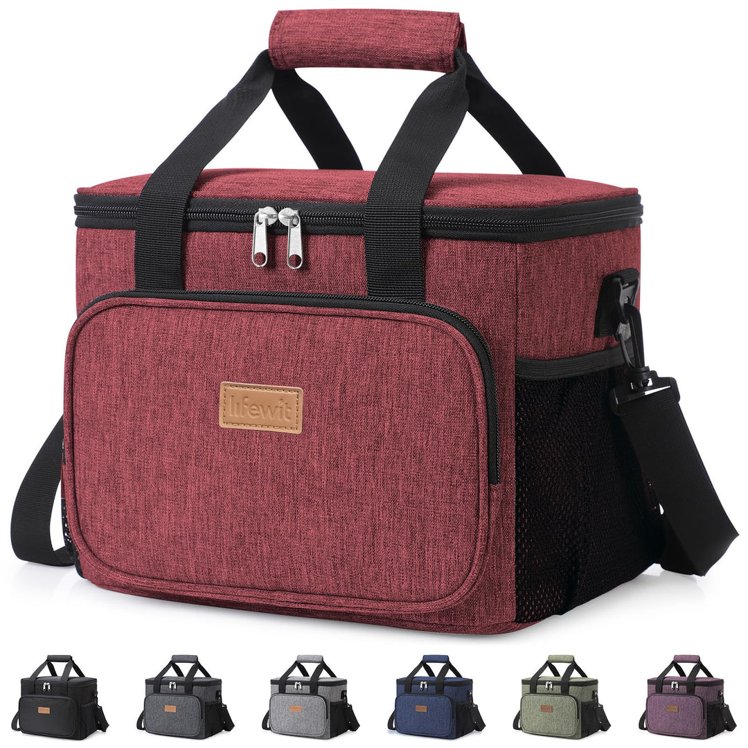 Lifewit 15L 24 Dosen Kühltasche klein unterwegs, Isolierte Cooler Bag Lunchtasche faltbar für Herren