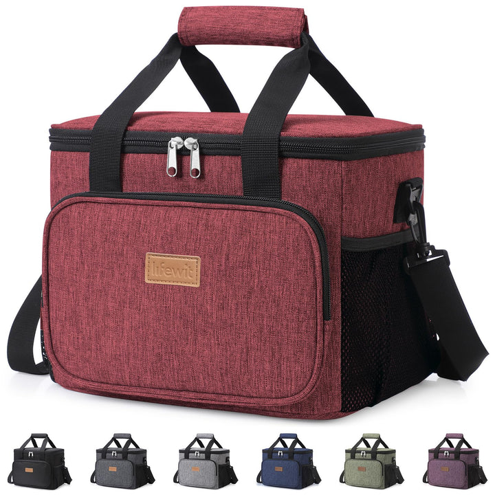 Lifewit 15L 24 Dosen Kühltasche klein unterwegs, Isolierte Cooler Bag Lunchtasche faltbar für Herren