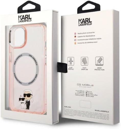KARL LAGERFELD KLHMP14MHNKCIP Hülle für iPhone 14 Plus 6,7" hardcase Rosa Iconic