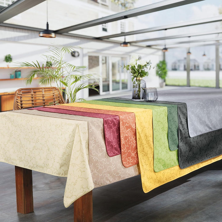 Erwin Müller Tischdecke"Essen" abwaschbar natur Grösse rund: 160 cm Ø