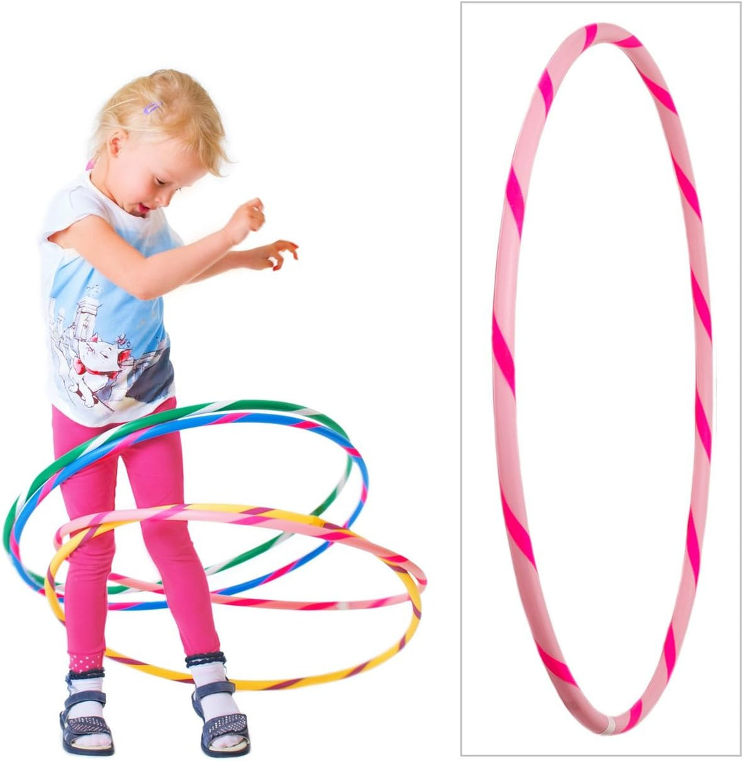 HOOPOMANIA Bunter Kinder Hula Hoop [Ø60cm - Ø80cm] Hula Hoop für Kinder in vielen Farben Ø60cm Pink-