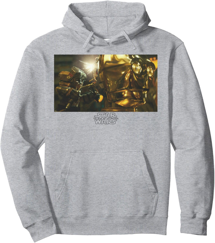Star Wars Babu Frik & C-3PO Portrait Panel Pullover Hoodie