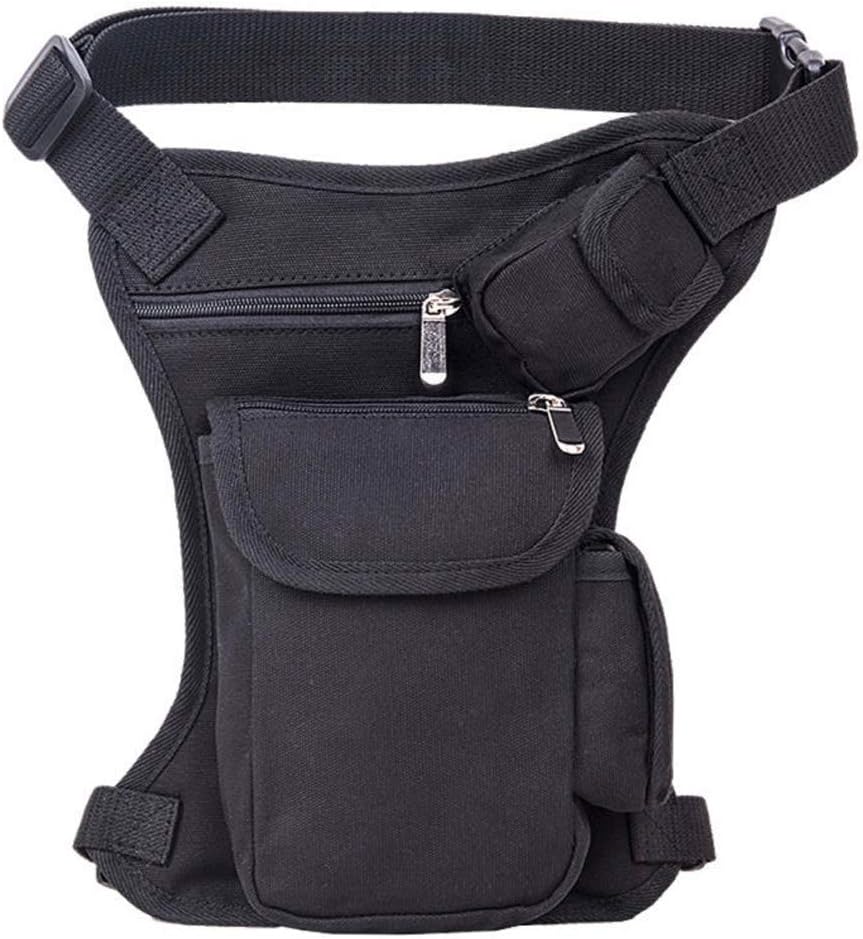 Hebetag Nylon Drop Leg Bag Hiking Waist Pack for Men Women Tactical Motorcycle Bike Cycling Riding T