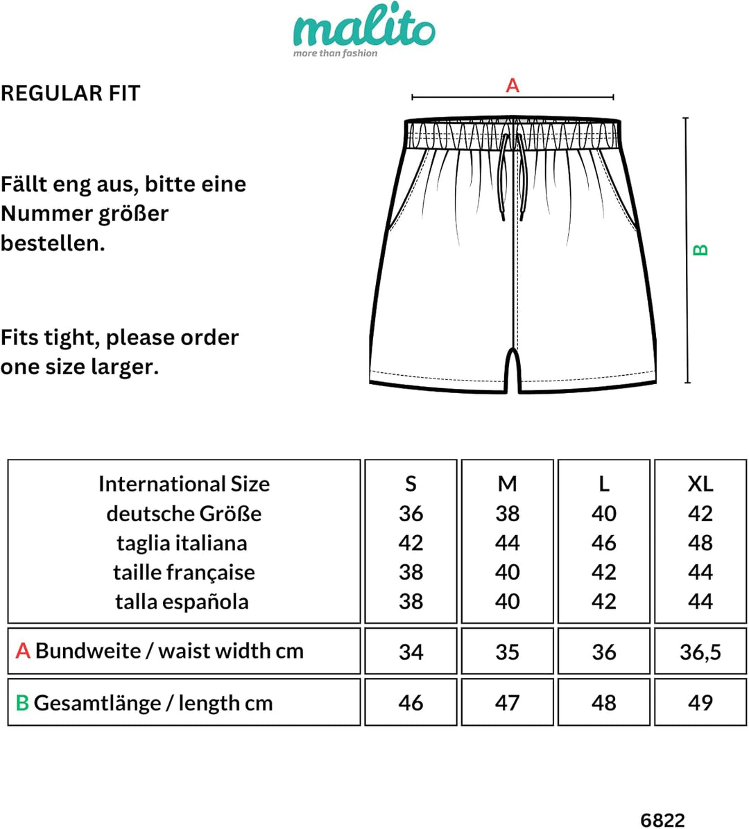 Malito Damen Bermuda aus Leinen | lässige Kurze Hose | Shorts für den Strand | Pants - Hotpants 6822