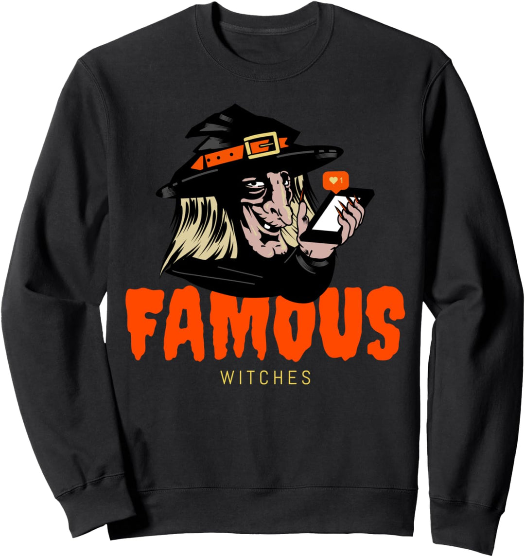 Berühmte Hexen lustiges Kostüm Halloween Sweatshirt