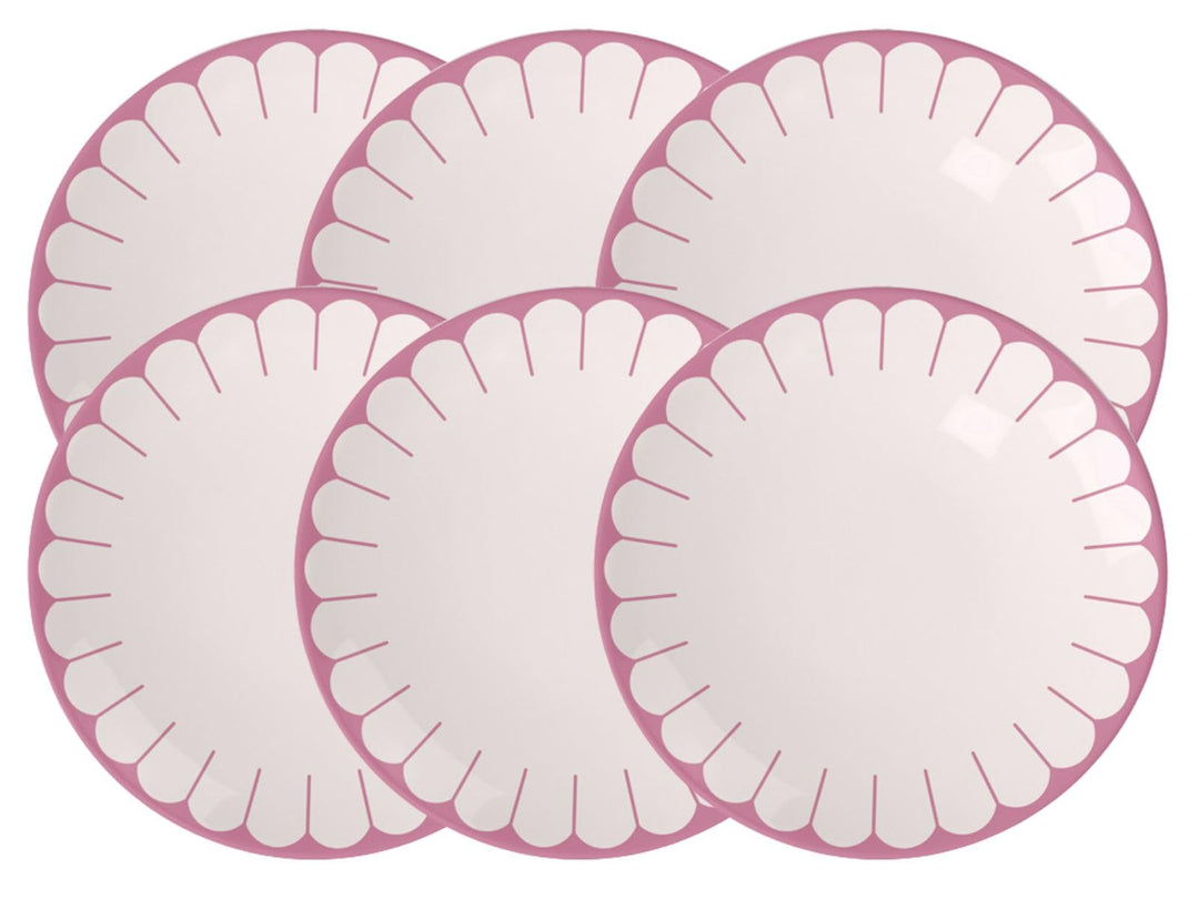 Villeroy & Boch - Fleur cassis Frühstücksteller 6er Set, Dessertteller, Kleiner Teller für Frühstück