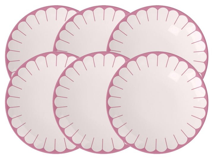 Villeroy & Boch - Fleur cassis Frühstücksteller 6er Set, Dessertteller, Kleiner Teller für Frühstück