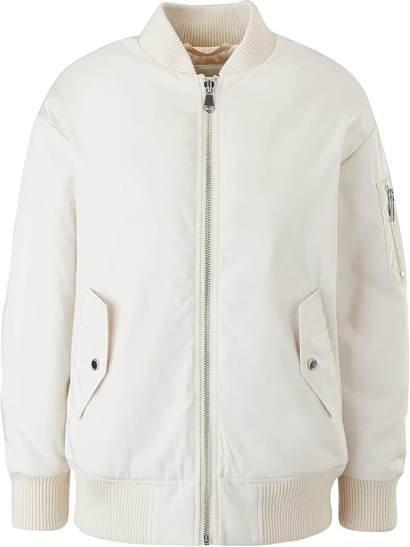 s.Oliver Damen Nylon Blouson wattiert M beige, M beige