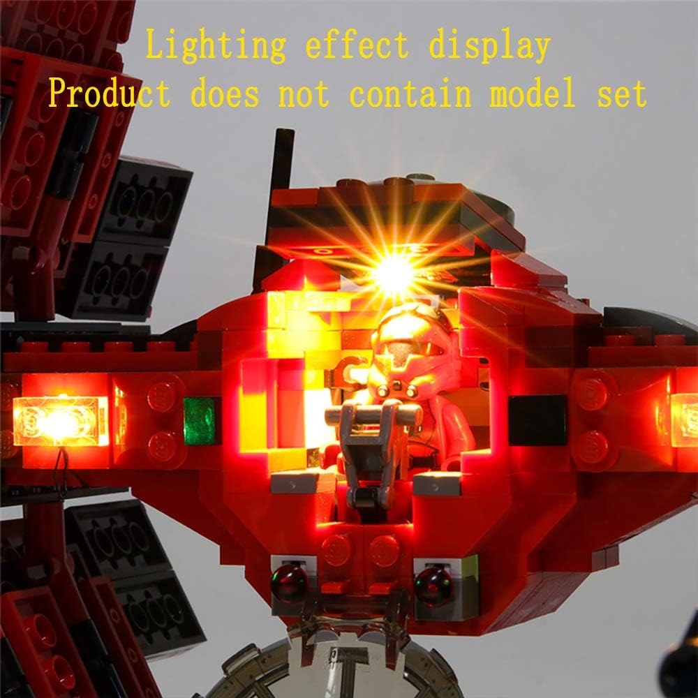 GEAMENT Bricks Lighting Kompatibel mit LEGO Star Wars Resistance Major Vonreg's TIE Fighter - für 75