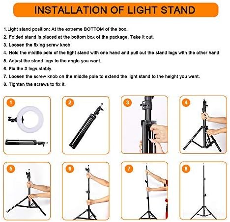 GVM LED Ringleuchte mit stativ, 3200K-5600K 36cm led ringlicht für Selfie Titok Vlog YouTube Make up