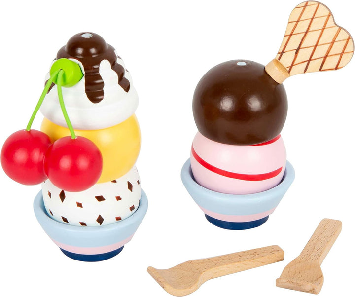 small foot Eistheke "fresh" aus Holz, Zubehör für Kinderküche und Kaufmannsladen, ab 3 Jahren, 11815