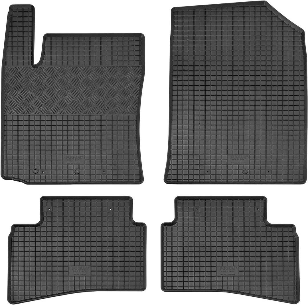 Passgenaue Kofferraumwanne und Gummifussmatten geeignet für KIA Stonic ab 2017 + Gurtschoner