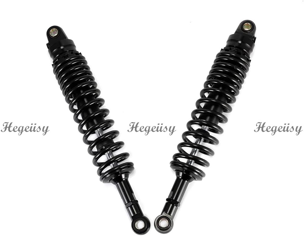 Hegeiisy 380mm 14.96 Zoll 8mm Feder Universal Motorrad Stossdämpfer Hinterradaufhängung ATV Quad Sco