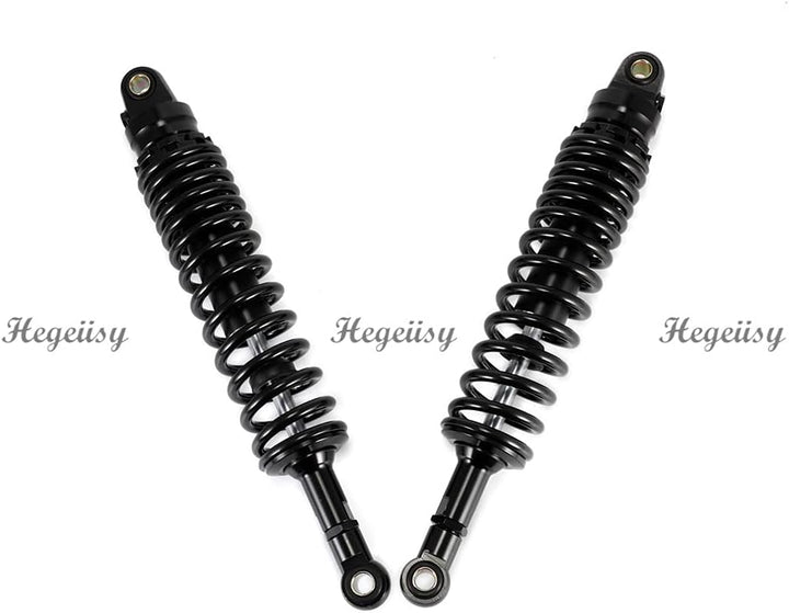 Hegeiisy 380mm 14.96 Zoll 8mm Feder Universal Motorrad Stossdämpfer Hinterradaufhängung ATV Quad Sco