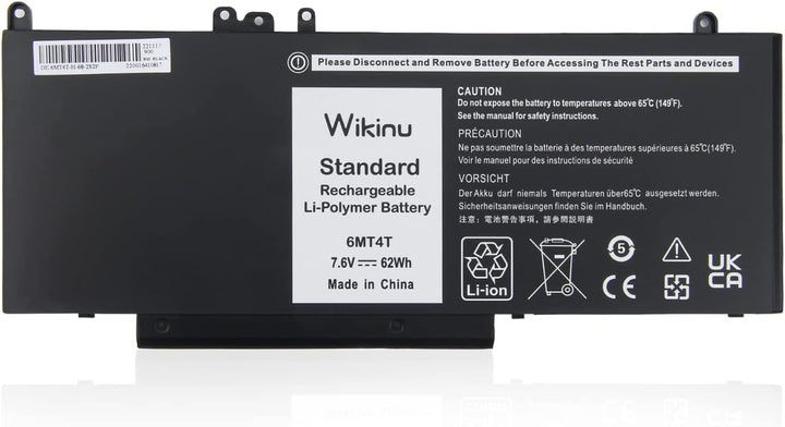 Wikinu 6MT4T Laptop Akku für Dell Latitude E5570 E5470 Precision 3510 7V69Y TXF9M 79VRK 07V69Y HK6DV