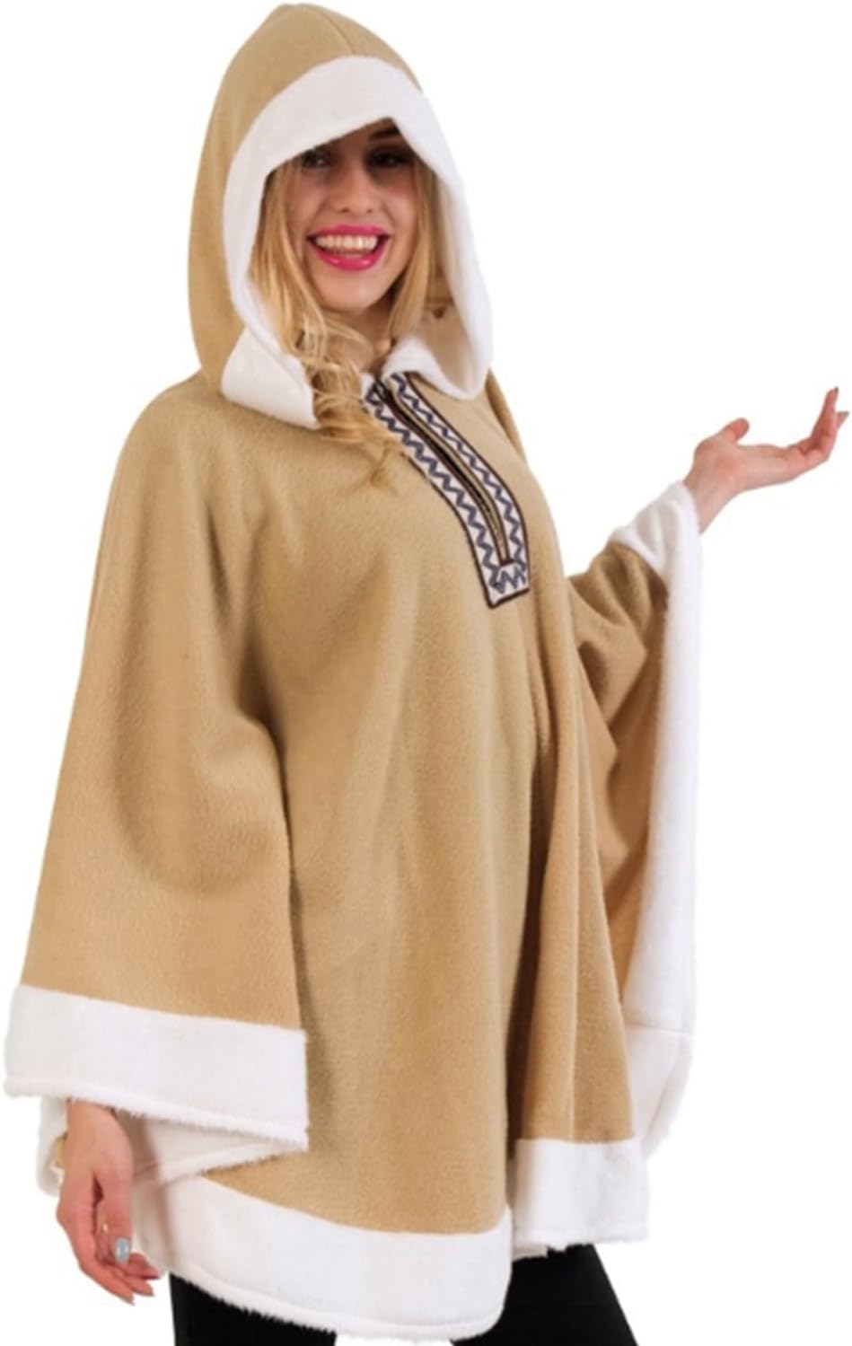 FRIES Eskimo Arktis Eskimoponcho Lappland Kostüm Unisex