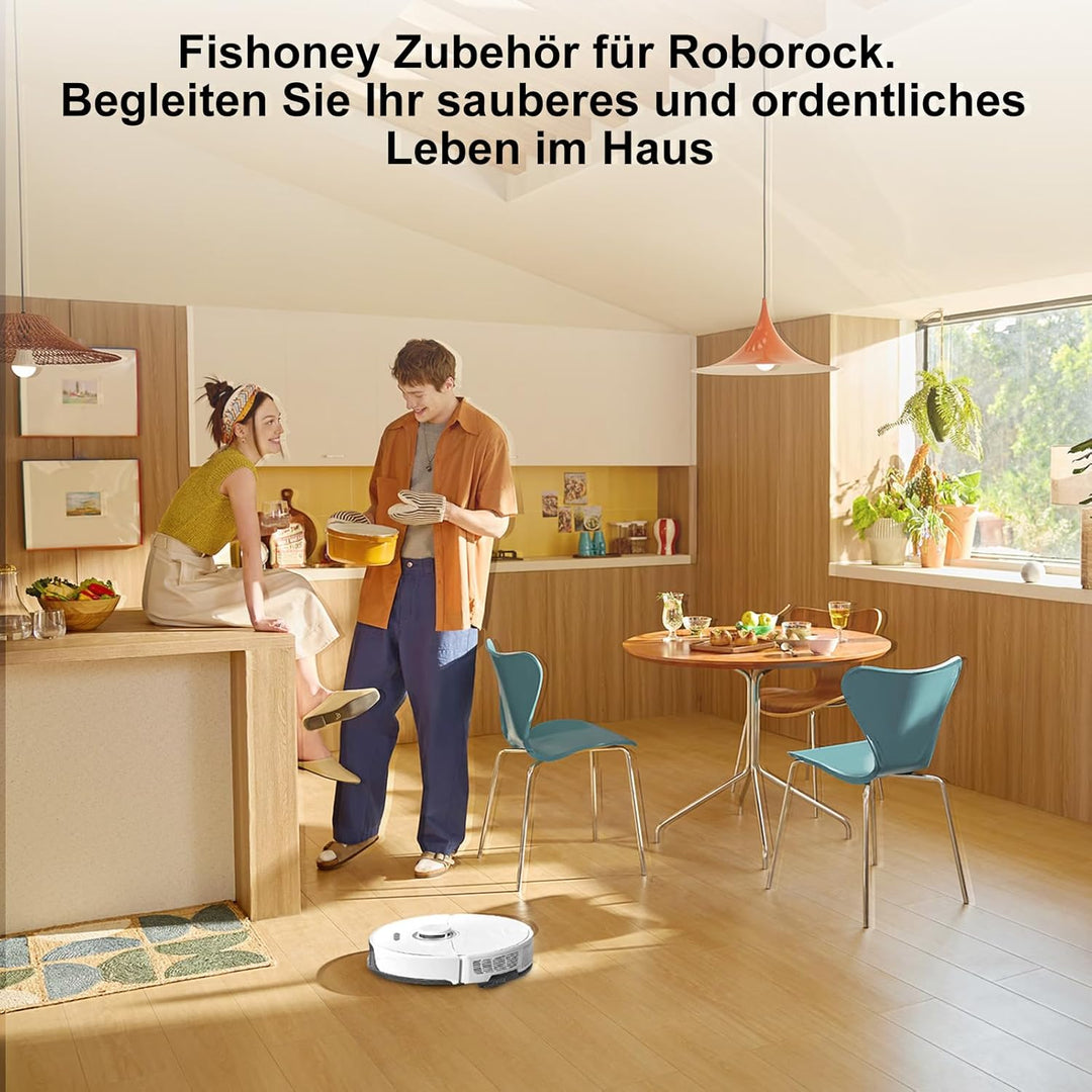 19 Stück Zubehör für Roborock S8/ S8+/ S8 Pro Ultra Saugroboter mit 2 Hauptbürste, 6 Wischtücher, 6