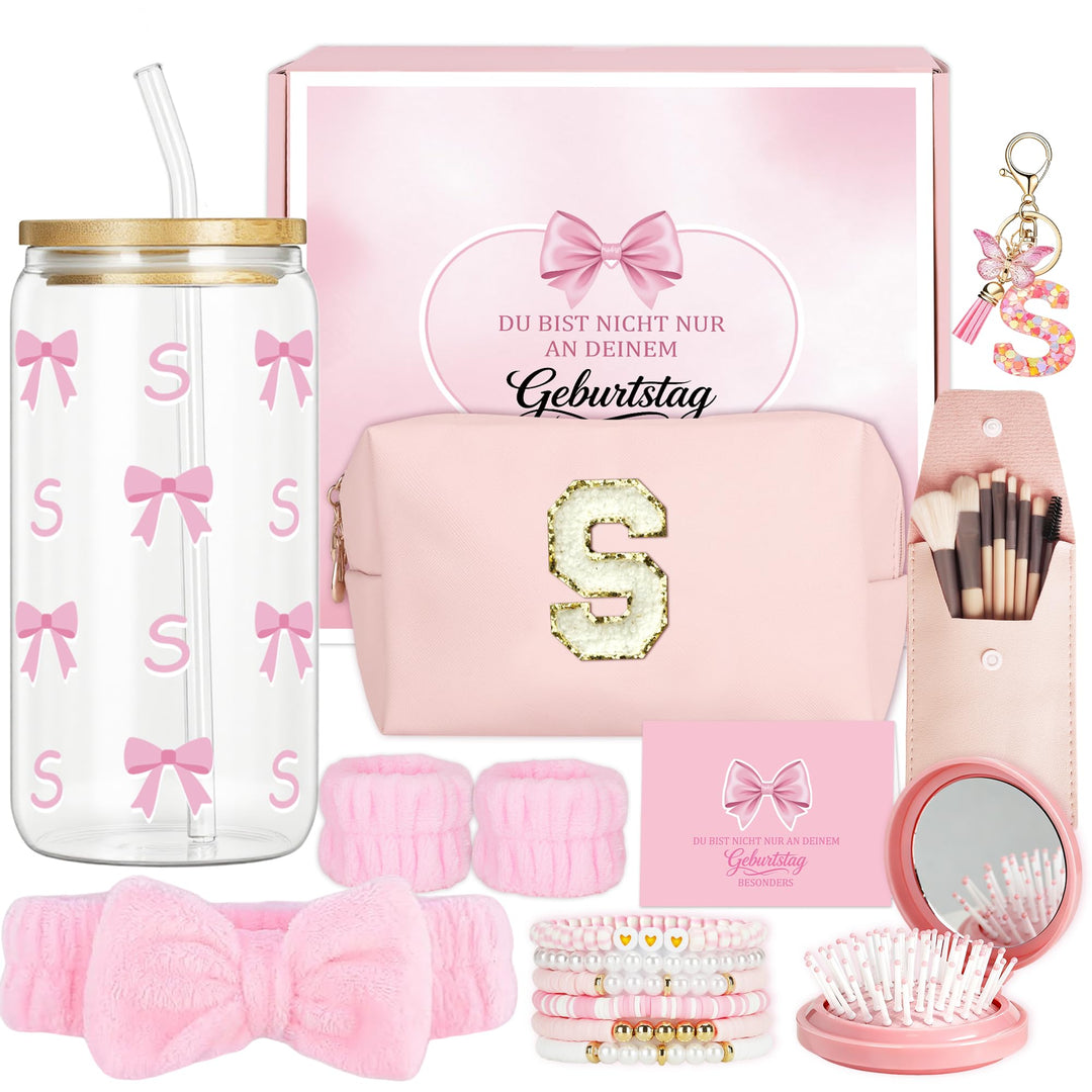 Geschenke für Mädchen Teenager 9 10 11 12 13 14+ Jahre, Geburtstagsgeschenk für Mädchen Glasbecher,