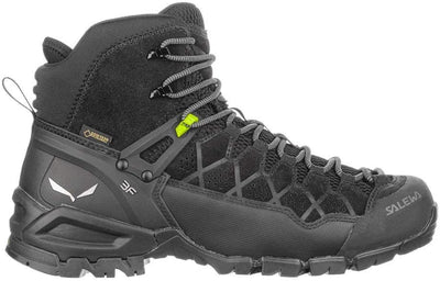 Salewa Herren Ms Alp Trainer Mid GTX Trekking-& Wanderstiefel 46.5 EU Schwarz, 46.5 EU Schwarz