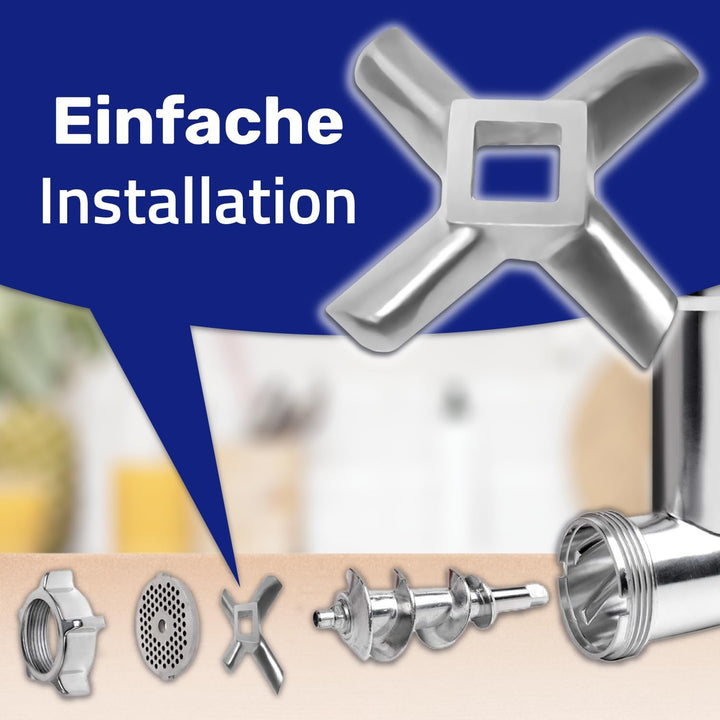 MONTERAL Fleischwolf Messer für Kenwood Garantie 10 Jahre 54 mm, 54 mm